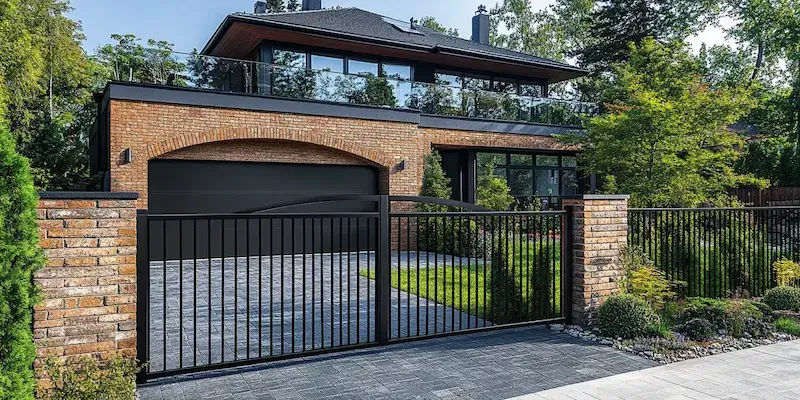 nowoczesne metalowe ogrodzenia z Polski