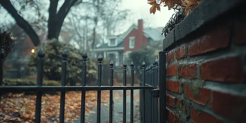 Zaun aus Polen mit Montage