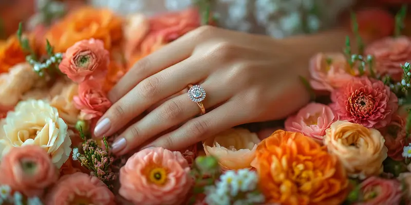 Pierścionek zaręczynowy na której ręce